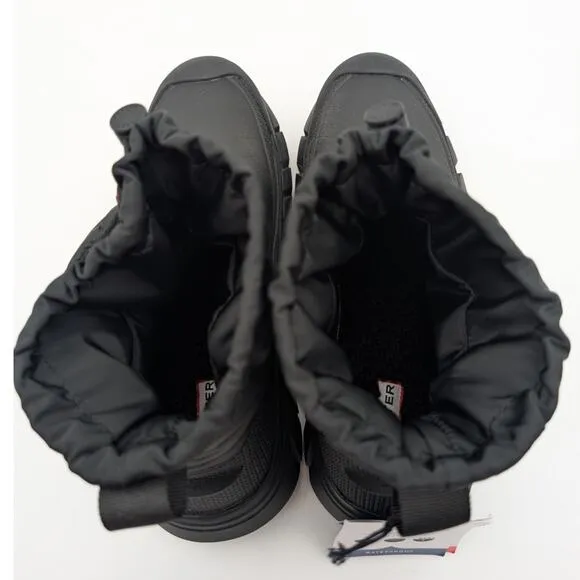Hunter Intrepid Ankle Zip Snow Boots Round Toe Women's Black Size US11 EU43