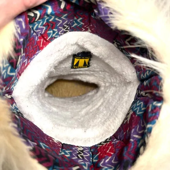 Italian Technica Brand High Quality Embroidered Fur Snow Boots