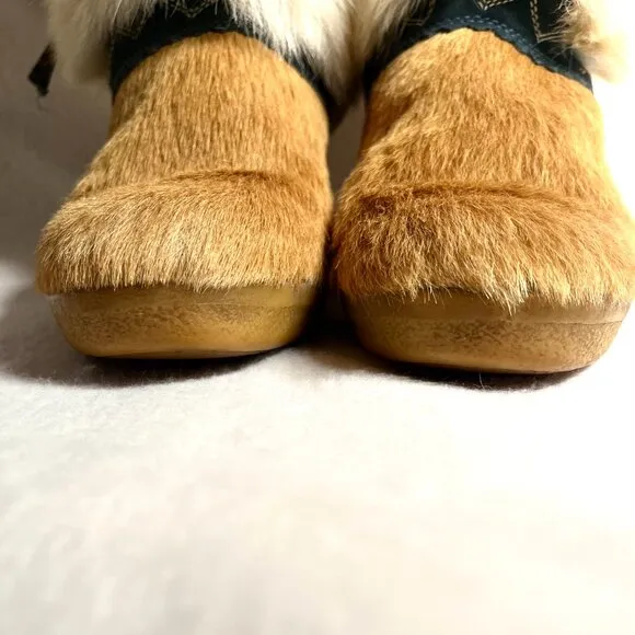Italian Technica Brand High Quality Embroidered Fur Snow Boots