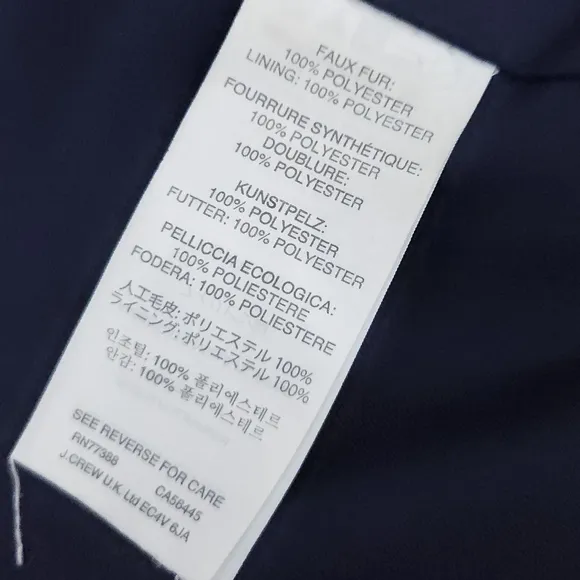 J. Crew Plush Fleece Excursion Vest in Navy Blue Size Medium