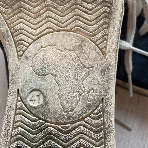 J Crew x SAWA Collaboration Navy Suede Sneakers Size 41