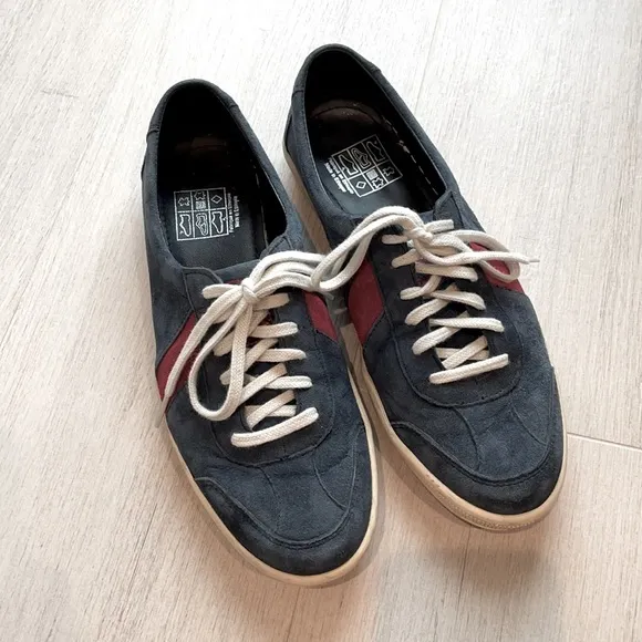 J Crew x SAWA Collaboration Navy Suede Sneakers Size 41