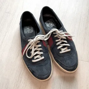 J Crew x SAWA Collaboration Navy Suede Sneakers Size 41