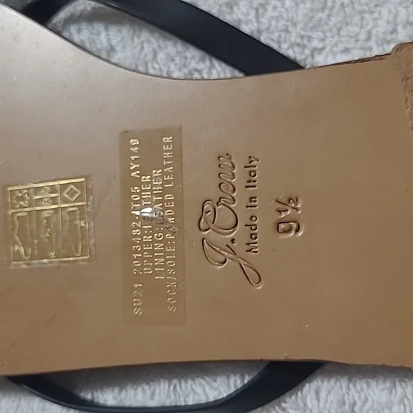 J.Crew Capri Sandals In Leather Size 9.5