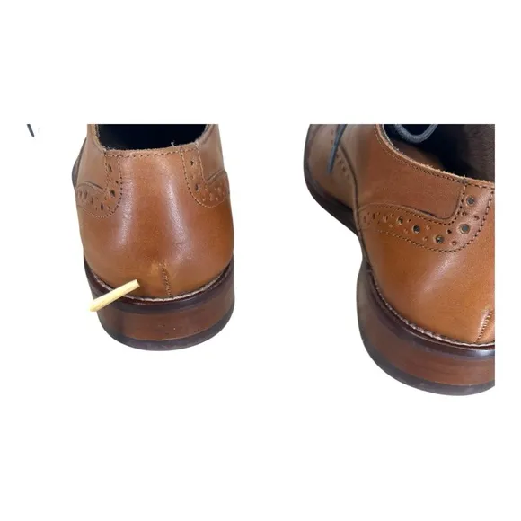 Johnston &amp; Murphy 7M Brown Lace Up Oxford Shoes Preppy Office Career‎ Casual