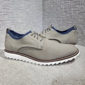 Johnston &amp; Murphy Duncan Men's Size 12M Gray Suede Lace up Dress Shoes 59-10829