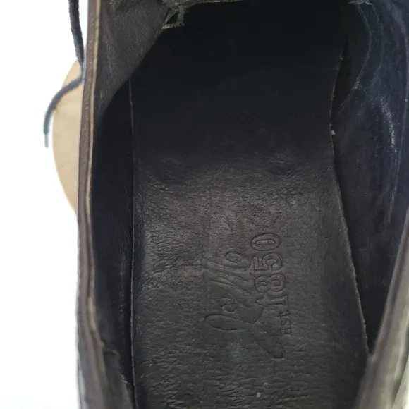 Johnston &amp; Murphy J&amp;M 1850 Black Wingtip 20-4361 Lug Soles Mens Size 9.5M