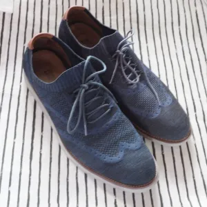 Johnston &amp; Murphy Navy Holden Knit Shoes size 13