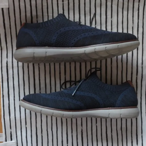 Johnston &amp; Murphy Navy Holden Knit Shoes size 13