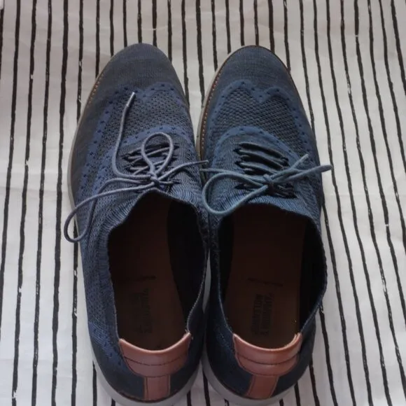 Johnston &amp; Murphy Navy Holden Knit Shoes size 13