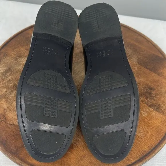 Johnston &amp; Murphy Shoes Boys 7 M Black Leather Penny Loafer Dress Church