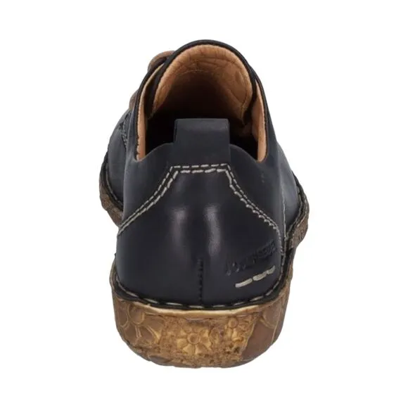 Josef Seibel Shoes Womens 6-6.5 Rosalie 50 Casual Low Sneakers Black Leather
