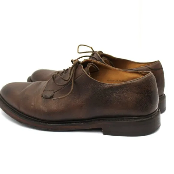 Joseph Cheaney Leather Brown Oxford Dress Shoes Bench Made England Size 10