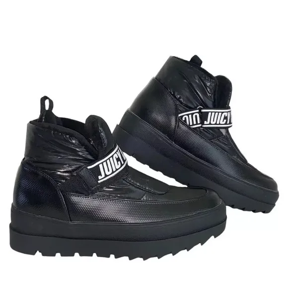 JUICY COUTURE Veronica Platform Puffer Fleece Lined Snow Boots 5.5