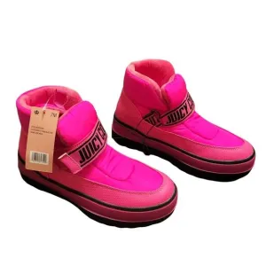 Juicy Couture Womens Boots  Pink 7 Veronica Puffer Snow Boots New