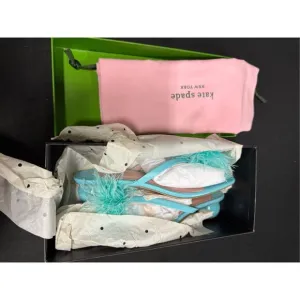 Kate Spade Bahama Glacier Blue Nappa Sandals 8