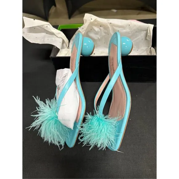 Kate Spade Bahama Glacier Blue Nappa Sandals 8