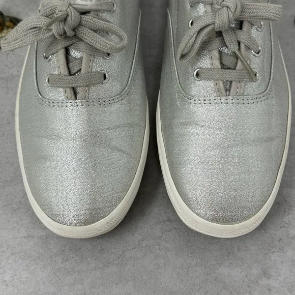 Keds Champion Lurex Silver Size 8 WF57228 Women’s
