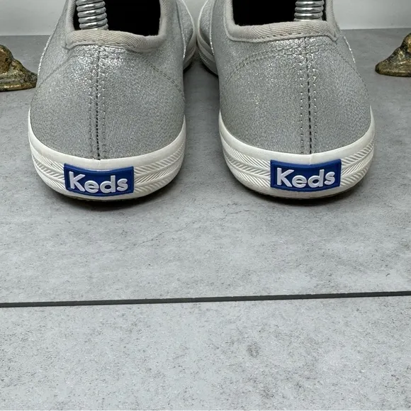 Keds Champion Lurex Silver Size 8 WF57228 Women’s