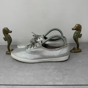 Keds Champion Lurex Silver Size 8 WF57228 Women’s