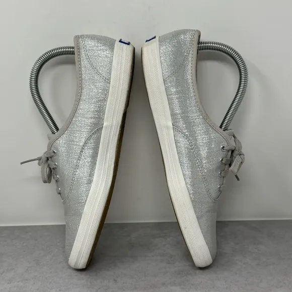Keds Champion Lurex Silver Size 8 WF57228 Women’s