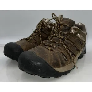 KEEN Boots Mens Sz 13 Voyageur Brown Leather Hiking Lace Up 1002570