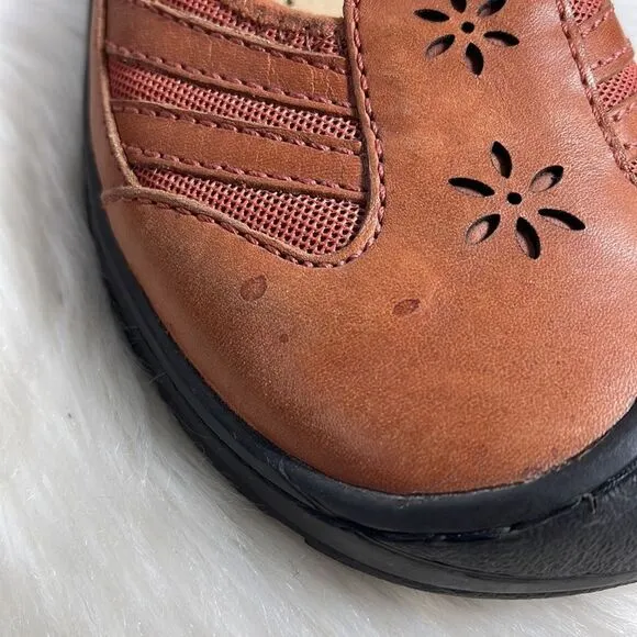 Keen Tan Leather Mary Jane Walking Shoes Sz 7.5