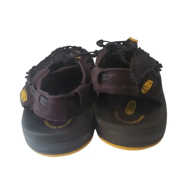 Keen Uneek Men's Shoe Black/Black US 11.5 premium Lace-Up Sandals EUC