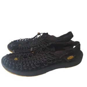 Keen Uneek Men's Shoe Black/Black US 11.5 premium Lace-Up Sandals EUC