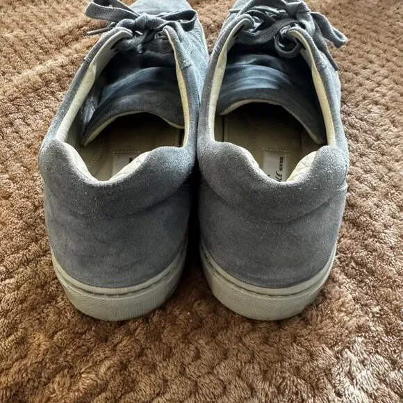 Kenneth Cole Sz 11 Mens Gray Suede Shoes Dress Sneakers Modern Discontinued SALE