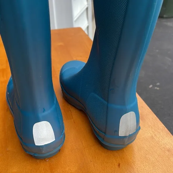 Kids Hunter boots, blue, size: 3 boy, 4 girl