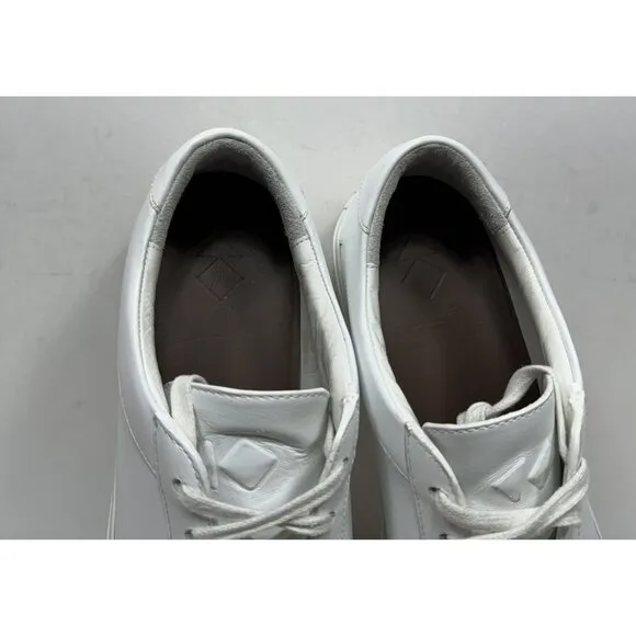KOIO Capri Low Top Sneaker White Leather Lace Up Casual Mens Size 11 / 44 Shoes