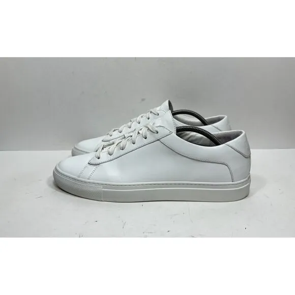 KOIO Capri Low Top Sneaker White Leather Lace Up Casual Mens Size 11 / 44 Shoes