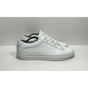 KOIO Capri Low Top Sneaker White Leather Lace Up Casual Mens Size 11 / 44 Shoes