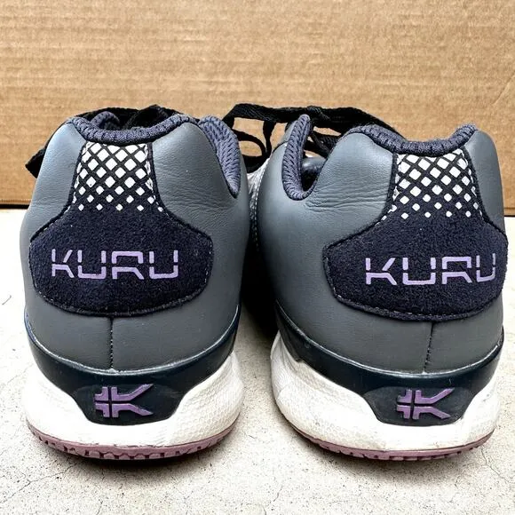 Kuru Quantum Shoes Athletic Sneakers Lace Up Mesh Low Top Gray Black 12
