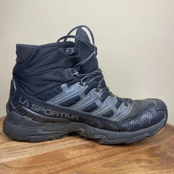 La Sportiva Ultra Raptor II Mid GTX Mens Black Size 10 Wide Goretex Hiking Boots