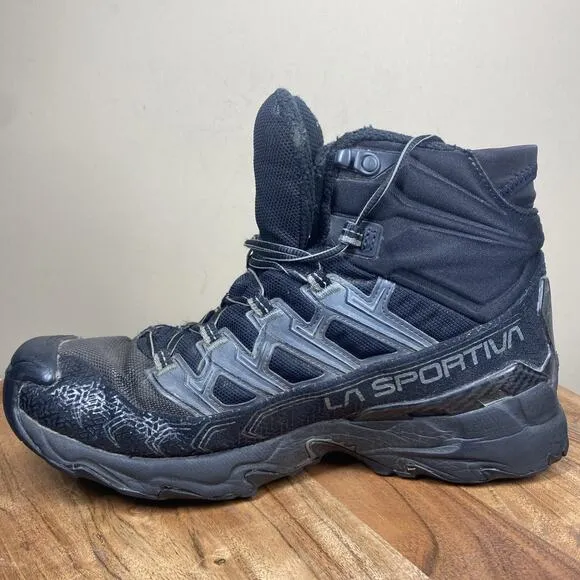 La Sportiva Ultra Raptor II Mid GTX Mens Black Size 10 Wide Goretex Hiking Boots