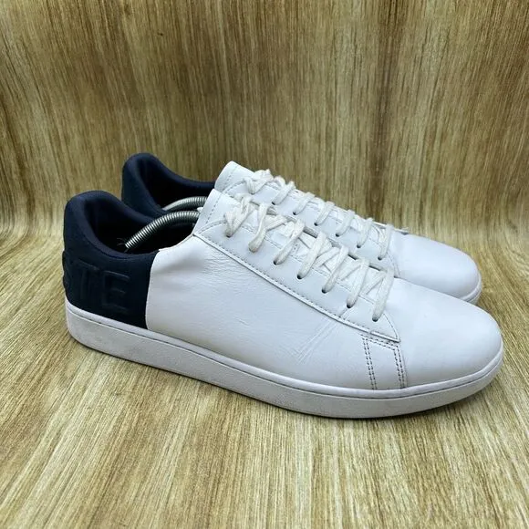 Lacoste Carnaby Evo Sneakers Men's Size 12‎ White Leather Shoes Casual Low Top