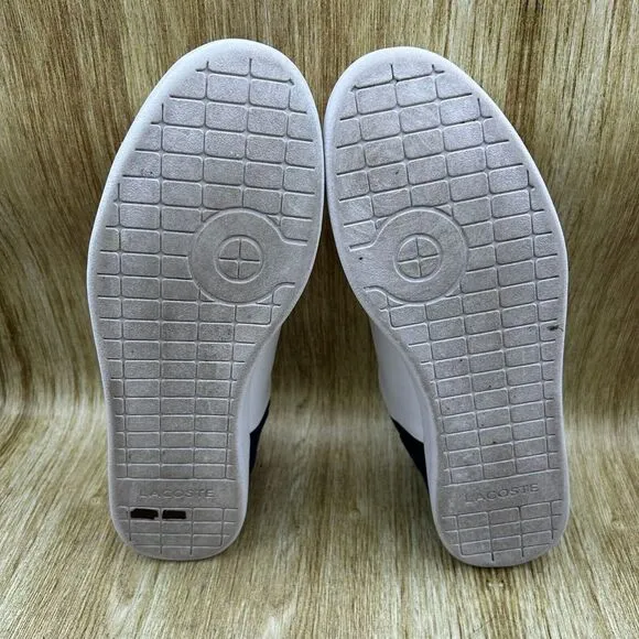 Lacoste Carnaby Evo Sneakers Men's Size 12‎ White Leather Shoes Casual Low Top