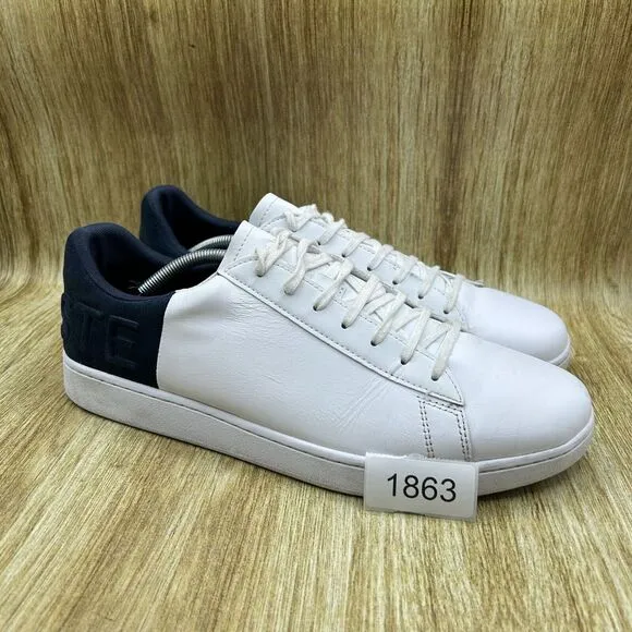 Lacoste Carnaby Evo Sneakers Men's Size 12‎ White Leather Shoes Casual Low Top