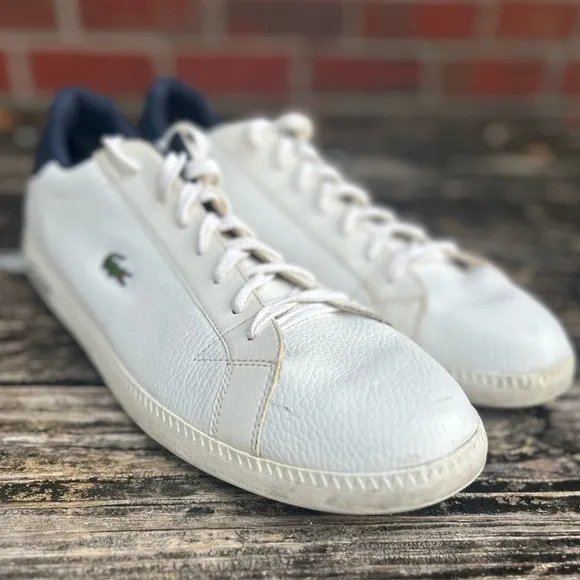 Lacoste Men's Graduate LCR Sneaker Leather Fashion Casual Shoes Size 13