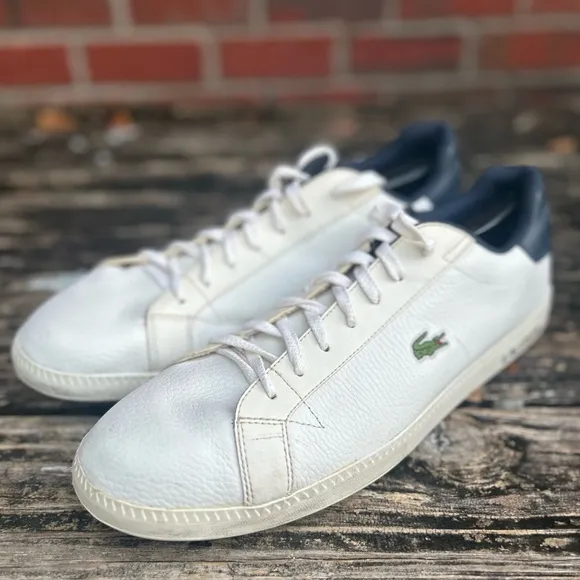 Lacoste Men's Graduate LCR Sneaker Leather Fashion Casual Shoes Size 13