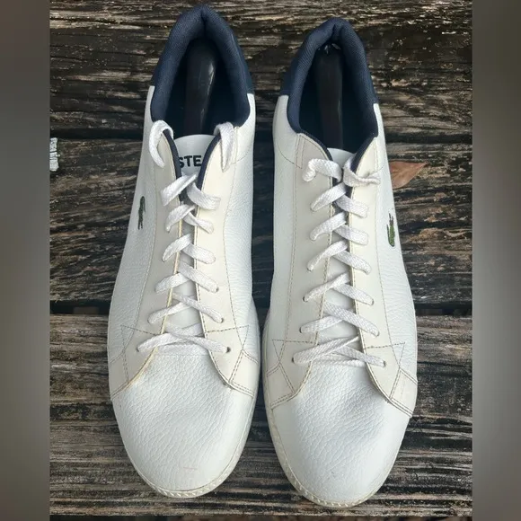 Lacoste Men's Graduate LCR Sneaker Leather Fashion Casual Shoes Size 13