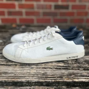 Lacoste Men's Graduate LCR Sneaker Leather Fashion Casual Shoes Size 13