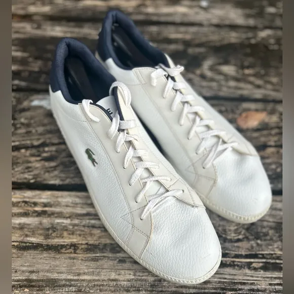Lacoste Men's Graduate LCR Sneaker Leather Fashion Casual Shoes Size 13