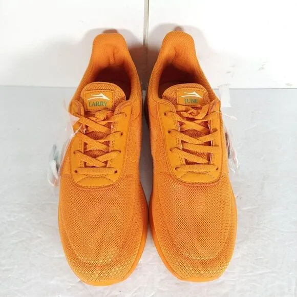 Lakai Men's Lary June EVO US 8 Orange Mesh Law Top Sneakers Shoes NWB