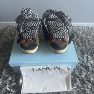 Lanvin Curb Sneakers (Brown/Caramel) Sz 41