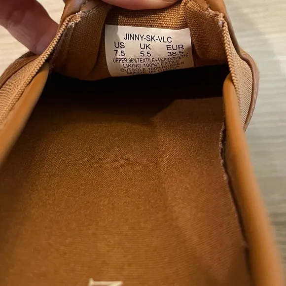 Lauren Ralph Lauren Jinny Woven Slip On Sneaker Walking Shoes Brown Size 7.5