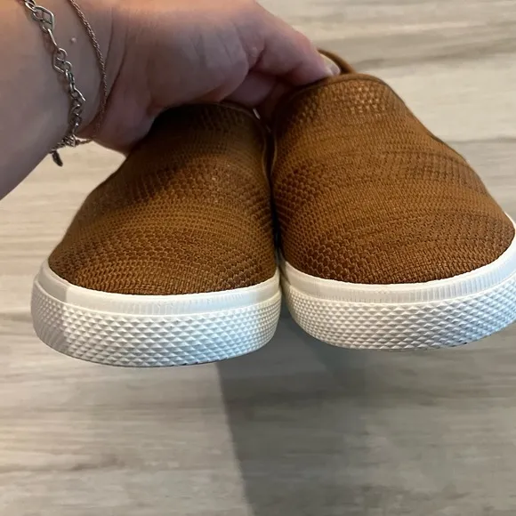 Lauren Ralph Lauren Jinny Woven Slip On Sneaker Walking Shoes Brown Size 7.5