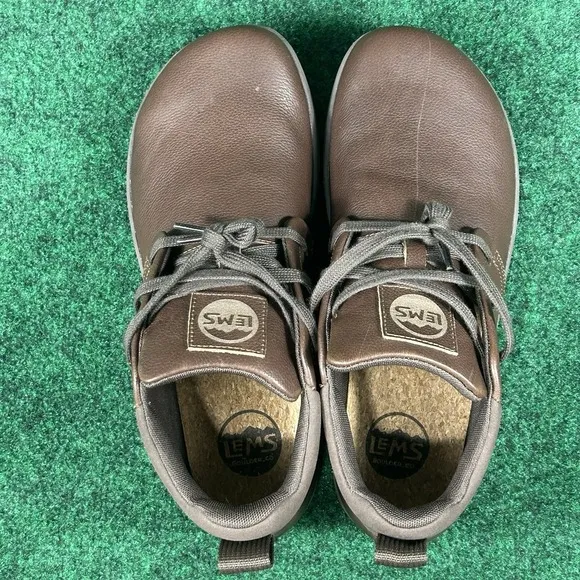 Lems Chukka Grip Leather Men's Size 9.5 Women's Size 11 Comfort Shoes Walking